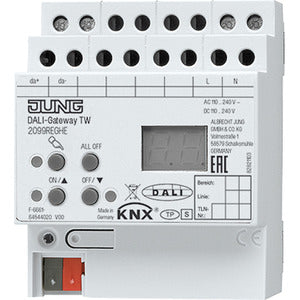 KNX DALI-Gateway TW REG elektronische Handbetätigung 4 TE